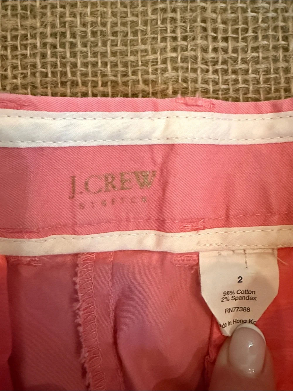 J. Crew Coral Pink Chino Bermuda Shorts